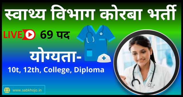 Cg korba health department vacancy 2024 1