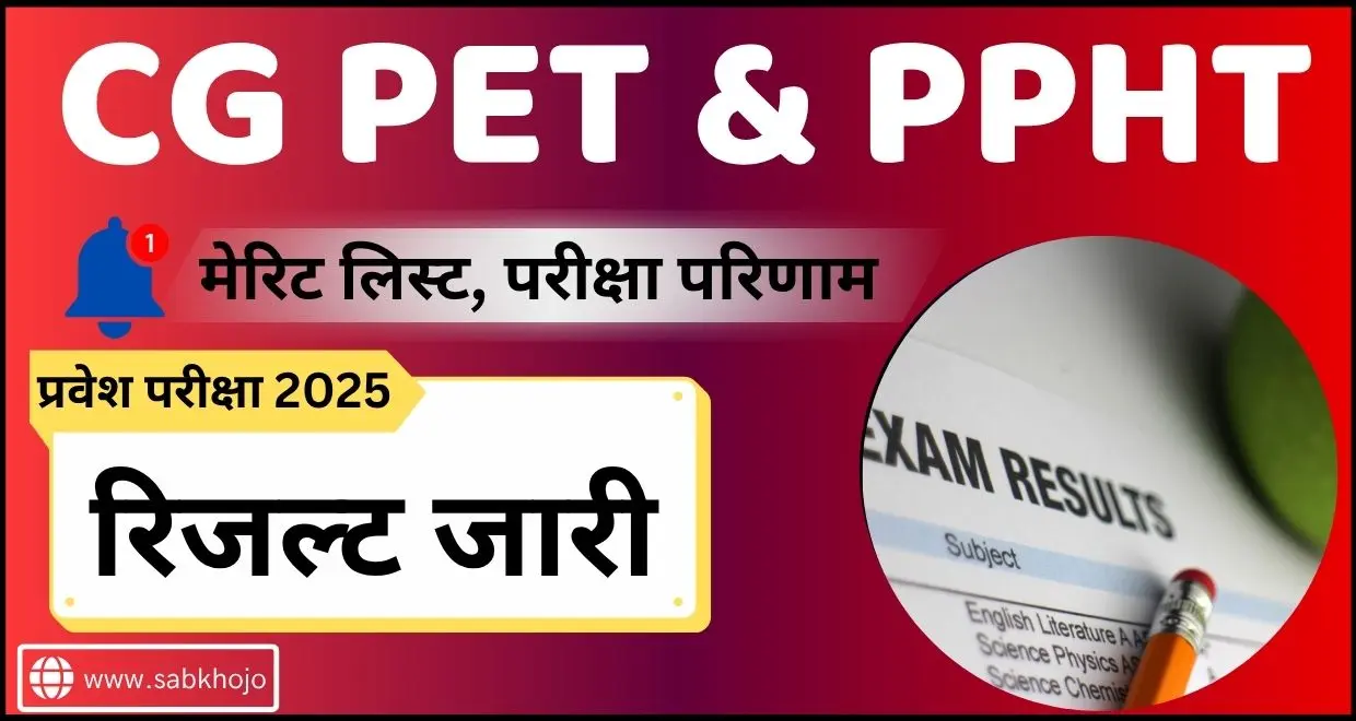 Cg vyapam pet & ppht result 2025