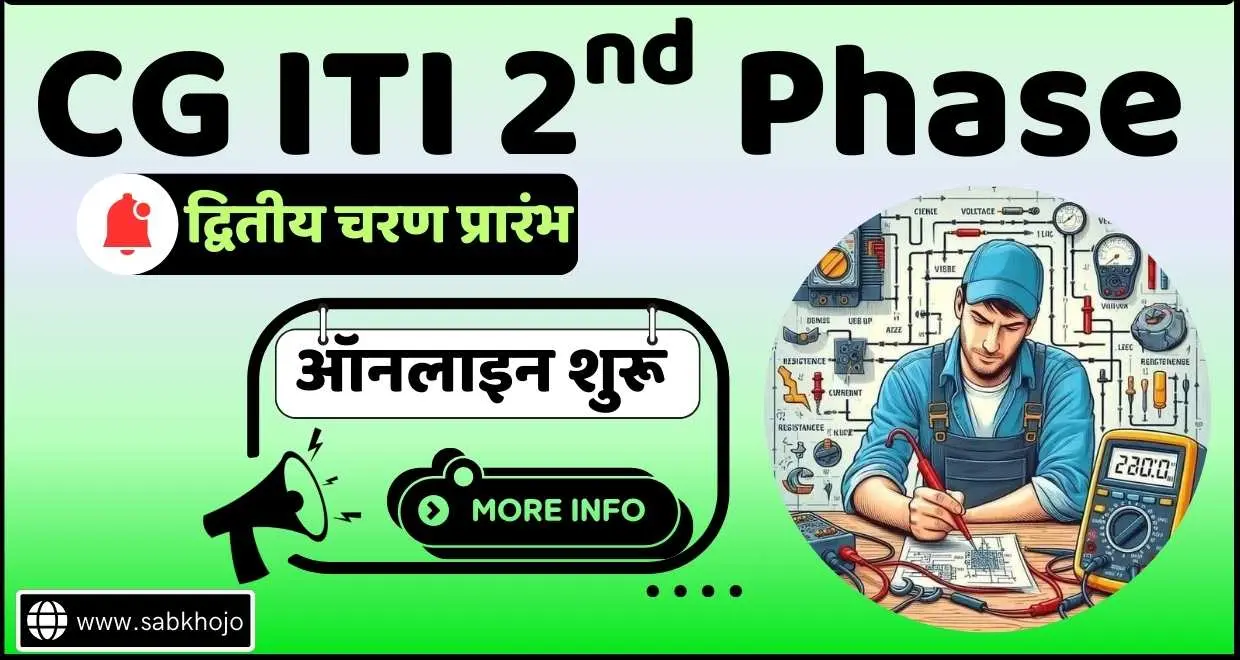 CG ITI Admission Form 2nd Phase Online Link 2025