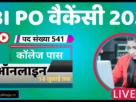Sbi bank po recruitment 2025