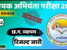 Cg vyapam electrical exam result 2025