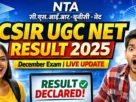 Csir ugc net december result