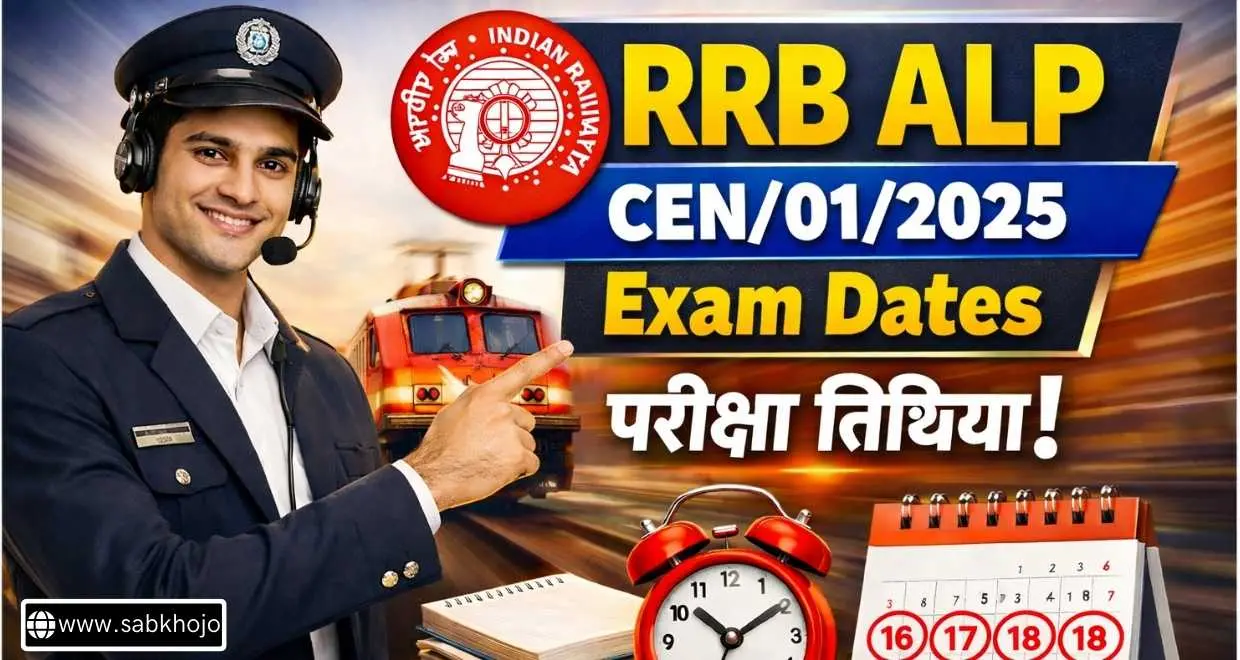 RRB ALP CEN 01/2025 Exam Dates Out 2026