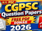 Cgpsc sse question paper download 2026