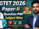 Cgtet paper ii question paper download 2026