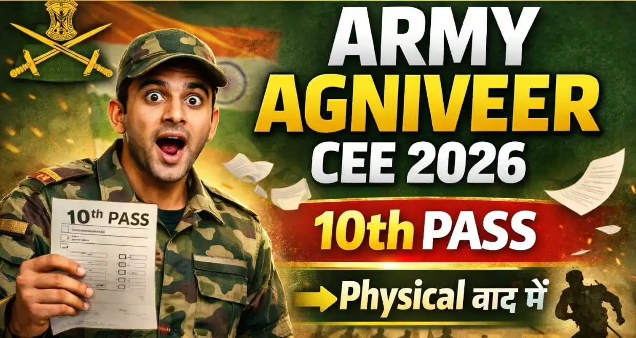 Indian Army Agniveer CEE Recruitment 10th Pass Online Apply