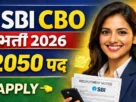 Sbi cbo recruitment apply online 2026
