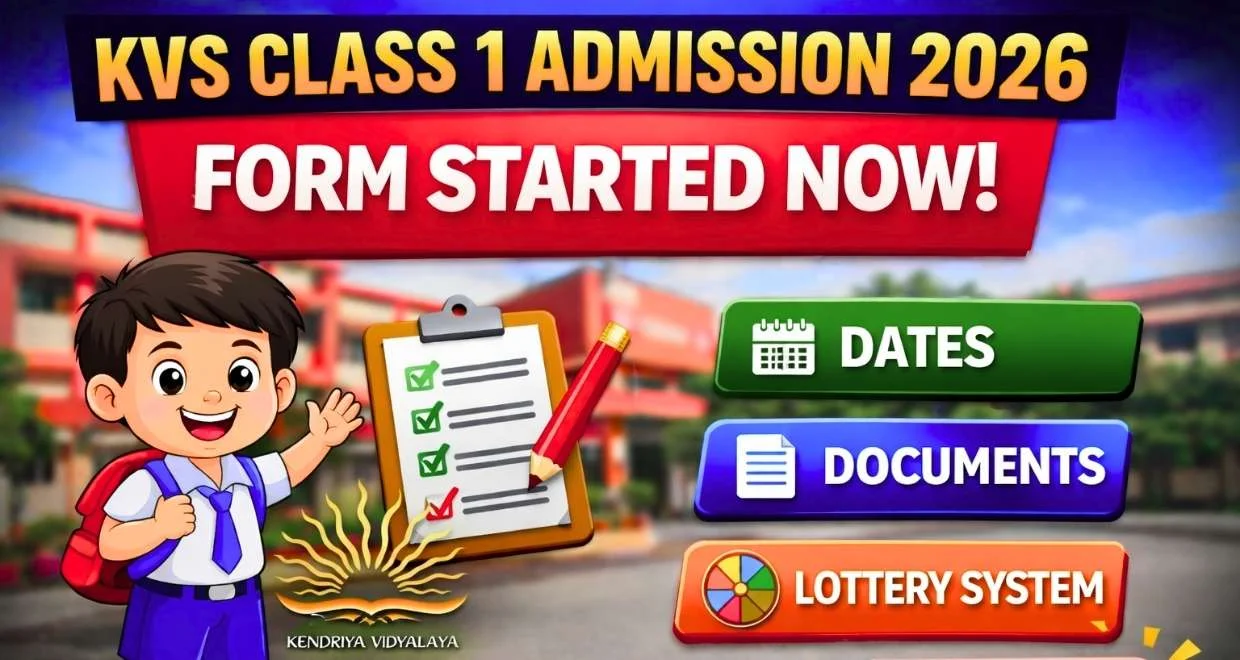 kvs class 1st admission online apply 2026