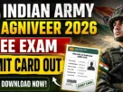 Indian army agniveer cee exam admit card out 2026