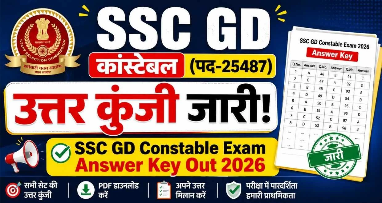 Ssc gd constable exam answer key out 2026