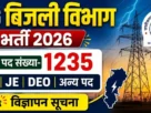Cg bijali vibhag recruitment 2026