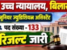 Cgssb hjja exam result out 2026