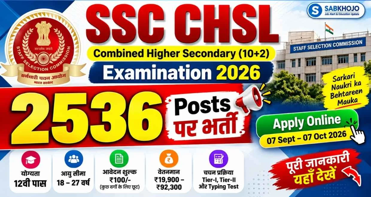 Ssc chsl recruitment 2026