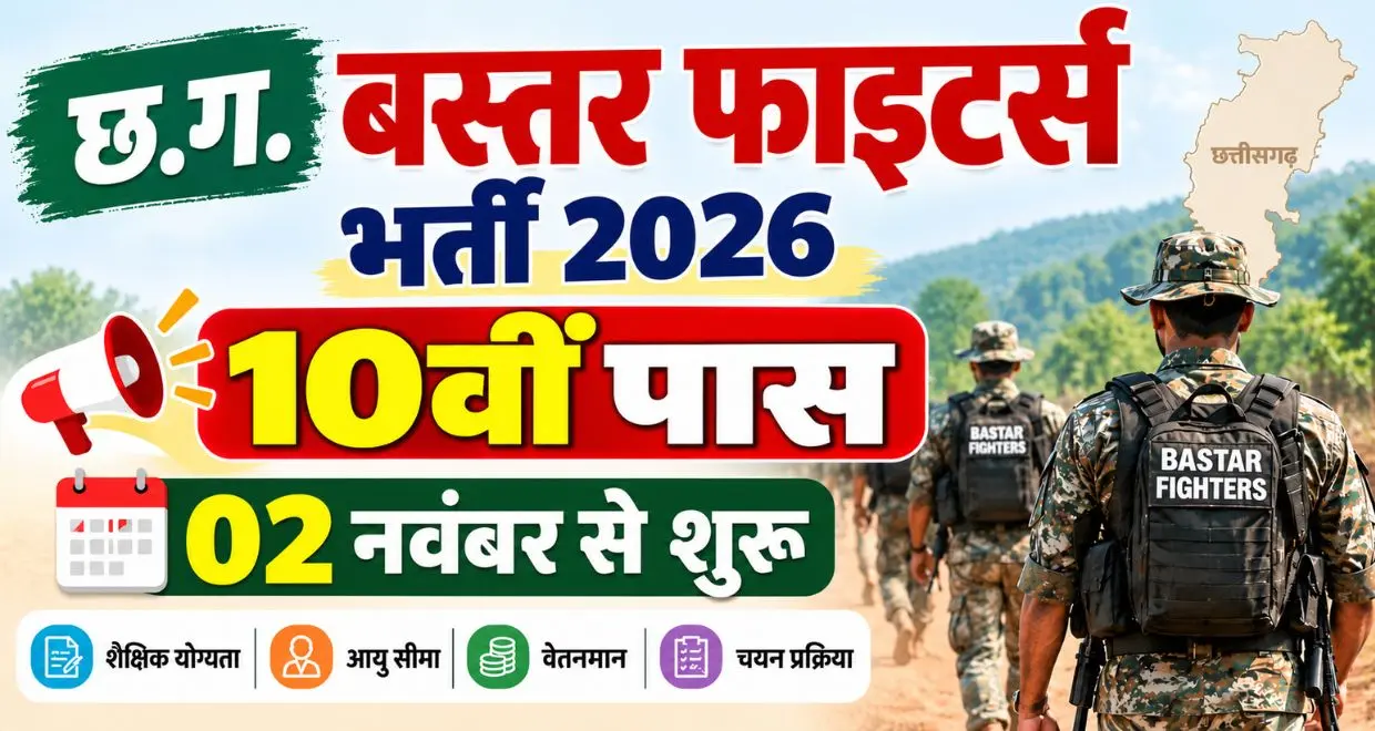 Cg bastar fighters recruitment form 2026